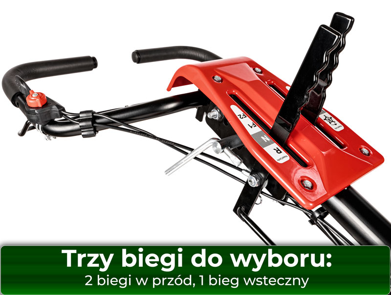Zmiana biegów w glebogryzarce Cedrus GLX540